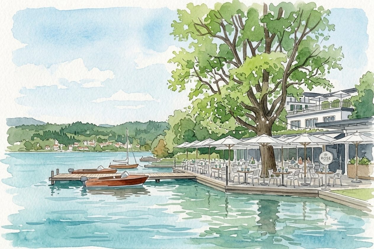 Aquarell von Das Rose in Velden